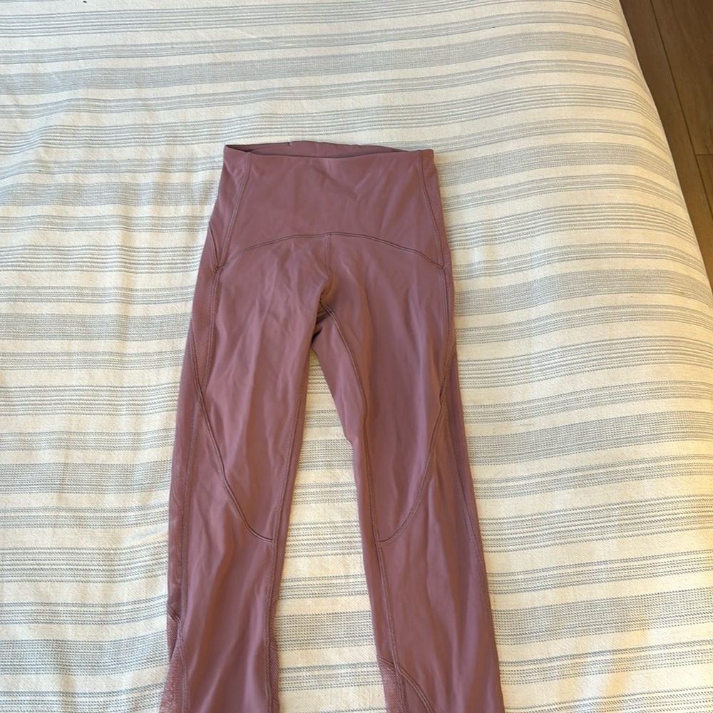 Purple/pink lulu lemon leggings. Super compressive. In great condition.
